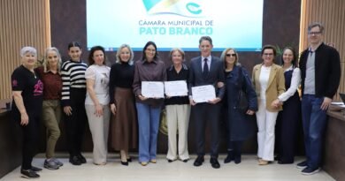 Câmara homenageia autores de obra que resgata a história de Pato Branco