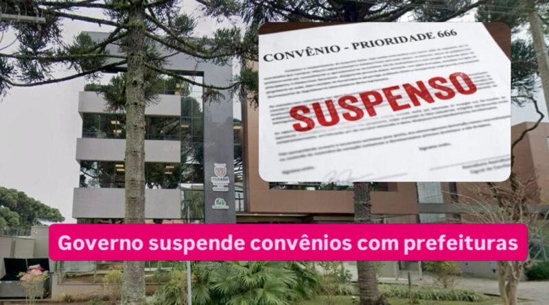 Governo do Paraná cancela e suspende 749 prioridades de convênios que somam R$ 1,3 bilhão